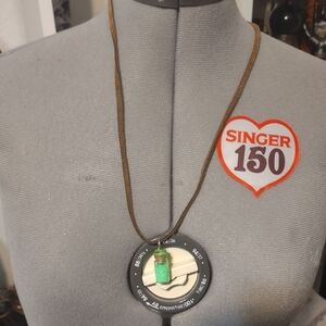 💸 ALBE Green Fairy Dust Necklace